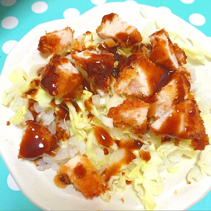 チキンカツの丼★